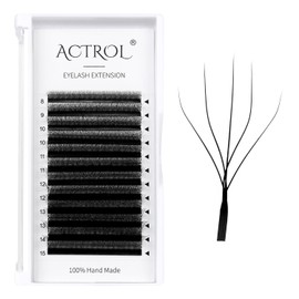 W Lash Extensions 5D Volume 0.07C Curl 8-15mm Mix Easy Fan W-shaped Eyelash Premades Cluster Black YY Lash