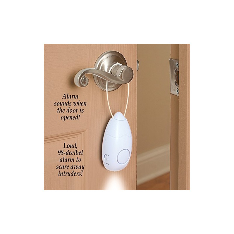 AsSeenOnTVGuys Collections Etc 98 Decibal Door Guard Knob Alarm