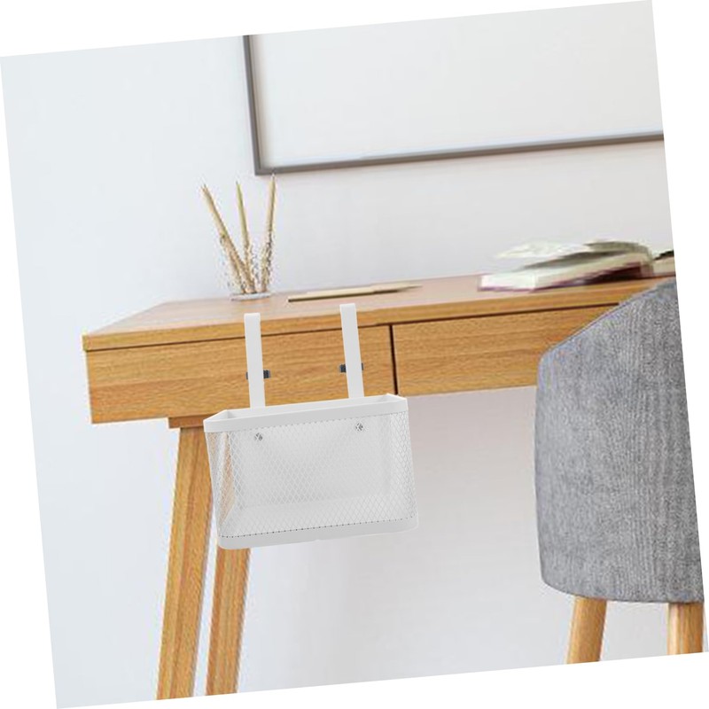 jojofuny Under Desk Storage Shelf Clamp Organizer Basket for Phones