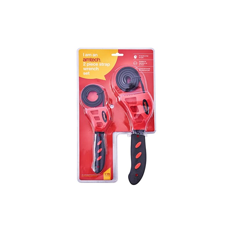 Amtech S0875 2 Piece Strap Wrench Set
