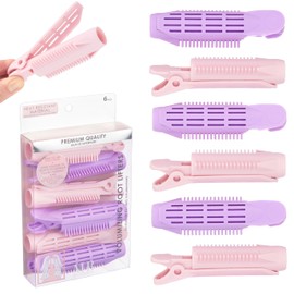 Expressions 6pc Volumizing Root Lifters - Premium Quality Heat Resistant Hair Clips, Hair Volumizing Roller Clips for Women, Hair Care, Hair Styling Tools