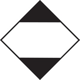 Accuform MPL909VP100 Plastic Limited Quantity DOT Placard for Land or Sea Transportation, 10-3/4" Width x 10-3/4" Length, Black and White (Pack of 100)