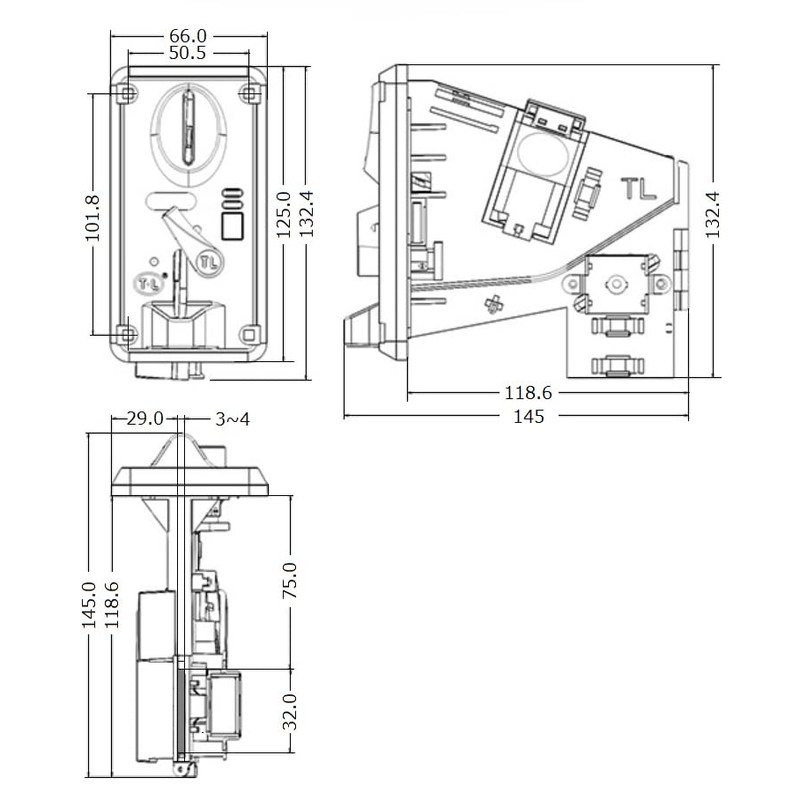 Arcade Game Machine Vending Machine Electronic Coin Selector Electronic Coin