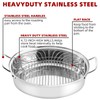 Roasting Pan With Rack and Lid,22INCH Oval Stainless Steel Turkey