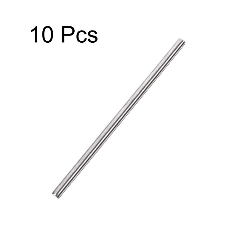 sourcing map 6mm x 200mm 304 Stainless Steel Solid Round