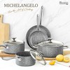 MICHELANGELO Pots and Pans Set 10 Piece, Cookware Set with