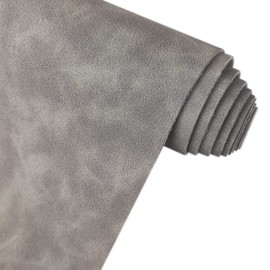 Dark Gray Soft Faux Suede Fabric 30x135cm Synthetic Faux Leather Frosted Leatherette for Pouches Wallets Keychains Making