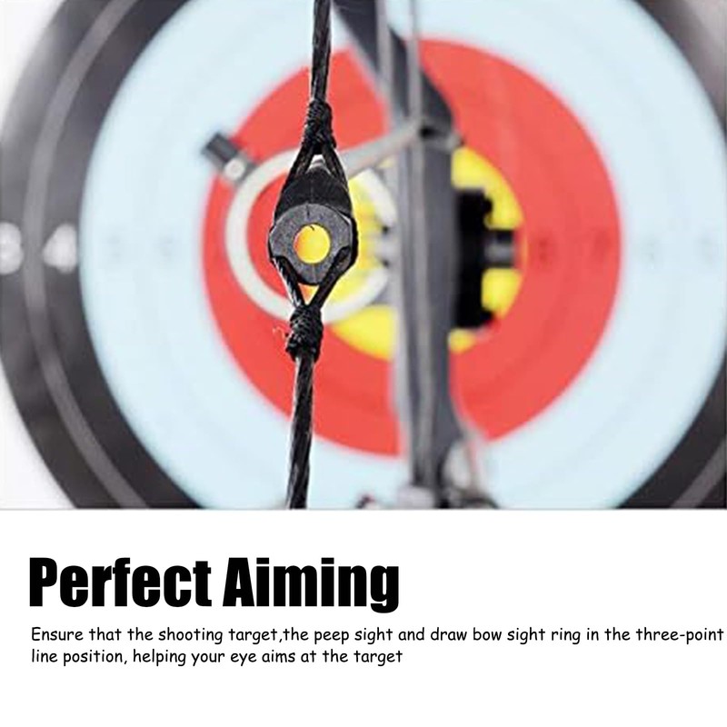 Luoyer 3 PCS 3/16” Archery Peep Sights for Compound Bow