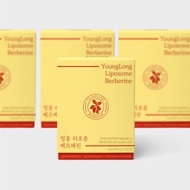 Yeonglong [3+1] Yeongrong liposome berberine 500mg [Tryposomal method] 85% purity phytosome bergamot / [3+1] 영롱 리포좀 베르베린 500mg [트리포좀 공법]순도85% 파이토좀 베르가못