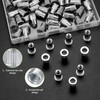 60 Pcs Rivet Nuts Set, M6 Stainless Steel Rivnuts, Flat