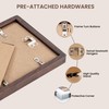 RICHFOCUS 8.5x11 Picture Frame, Natural Solid Walnut Wood Picture Frame