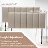 HAOBO Home Upholstered Headboard Foldable King Size Headboards Eastern King/California