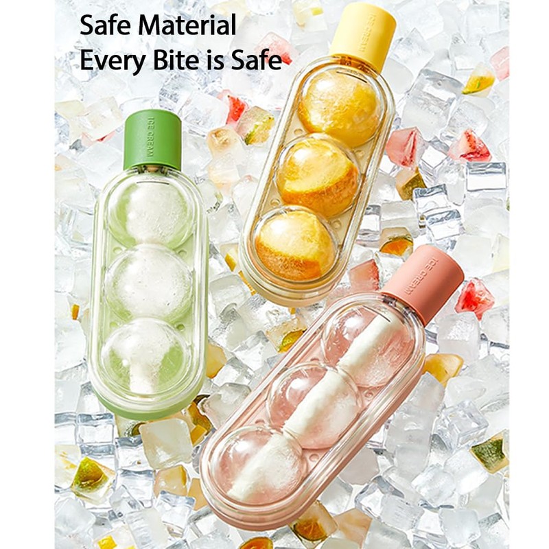 tieedhfu Easy Release Ice Mold Set | Large Size Popsicles
