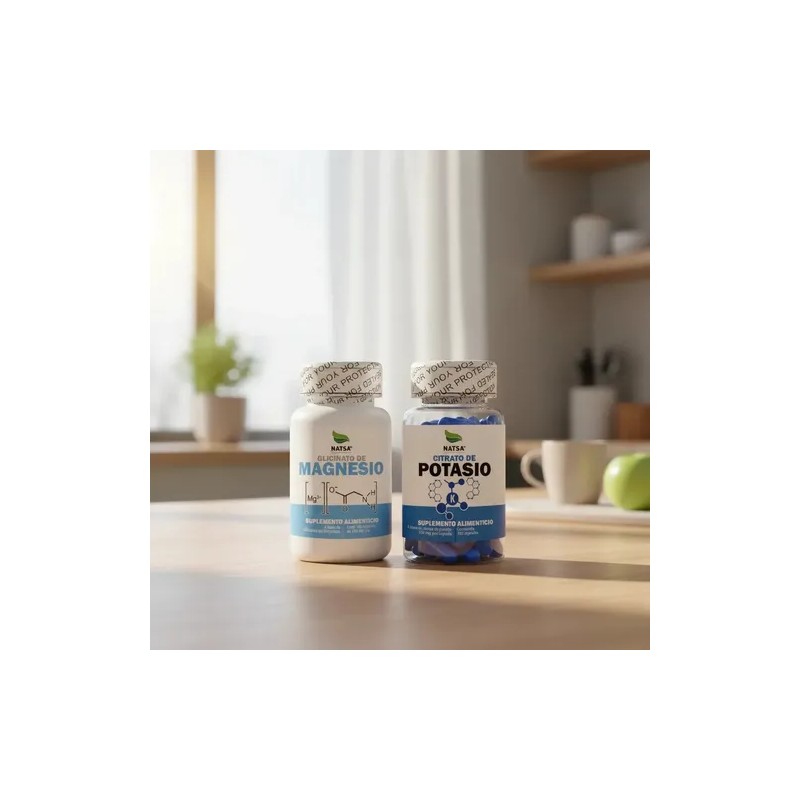 Pack Glicinato De Magnesio Y Citrato De Potasio, Premium Natural