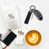 MECCANIXITY Car Key Chain, Leather Keychain 360 Degree Rotatable Snap
