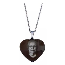 yaaj diseños Dije Corazon Fotografía Grabado Personalizado P/ Mamá Madre