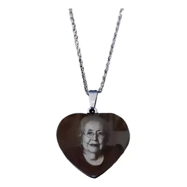 yaaj diseños Dije Corazon Fotografía Grabado Personalizado P/ Mamá Madre