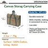 CAMPINGMOON Heavy Duty Canvas Carry Bag Storage Bag with Nylon