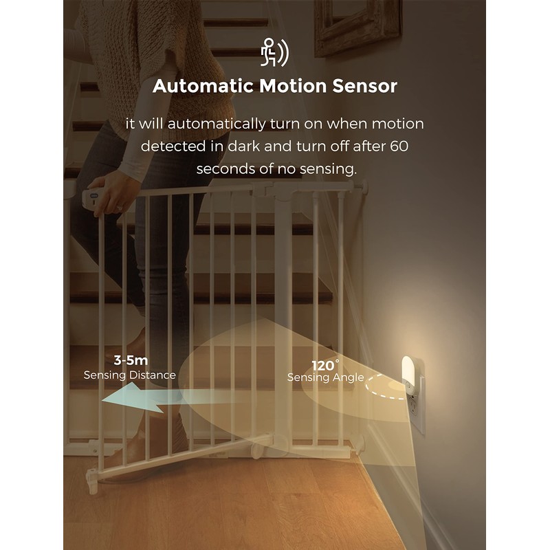 L LOHAS LED Motion Sensor Night Light, 2Pack, Motion Activated