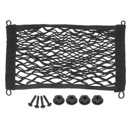 X AUTOHAUX Large Cargo Net Car Trunk RV Boat Elastic Storage Mesh Pocket Set