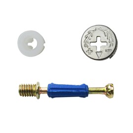 3-in-1 Cam Locks for Furniture Cam Lock Fasteners, Furniture Connecting Kit Furniture Connecting Hardware Connectors Including Pre-Inserted Nuts Cam Bolts & Cam Locks 15 x 11.5 mm, 20 Sets, LXLVOUEG