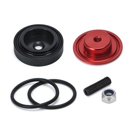 JNNJ Car Plug Grommet Cap, Car Rear Wiper Delete Plug Cover Kit, Aluminium Alloy Material Car Rear Wiper Block from Delete Kit Plug Grommet, Vehicle Cars Wiper Blades and Accessories(Red)