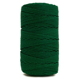 Rosary Twine, Twisted Nylon. Size #36, Green, 1 lb 6-Pack