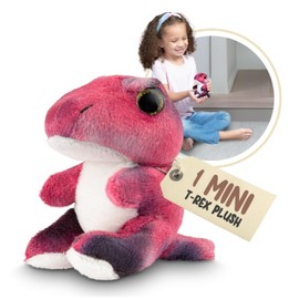 Forest & Twelfth Stuffed T-Rex, Single Mini Stuffed Animal Plush Toy for Kids, Dinosaur Party Favors and Goody Bags, Classroom Treasure Box Prizes, Stocking Stuffers (T-Rex)
