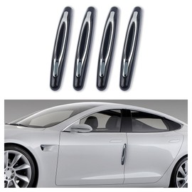 4PCS Car Door Edge Guards,Anti-Scratch Car Door Protector Trim Strip with Self Adhesive for Car Decor,Universal Exterior Car Accessories Door Guards for Cars Trucks SUVs (Black) | carleef