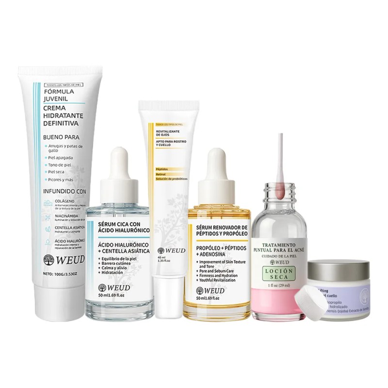 Weud Tratamiento Tópico Acné + Completa Cuidado Facial Kit