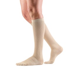 Women’s Microfiber Diamond Trouser Sock – Allegro 15-20mmHg Compression Support, Comfortable Support Garments for Women