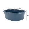 Set of 2 Navy Blue Plastic Medium Dish Drainer with