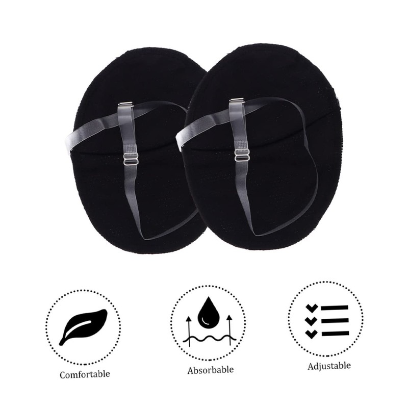 Healvian 6pairs Portable Sweat Absorbing Armpit Pads Breathable Underarm Protectors