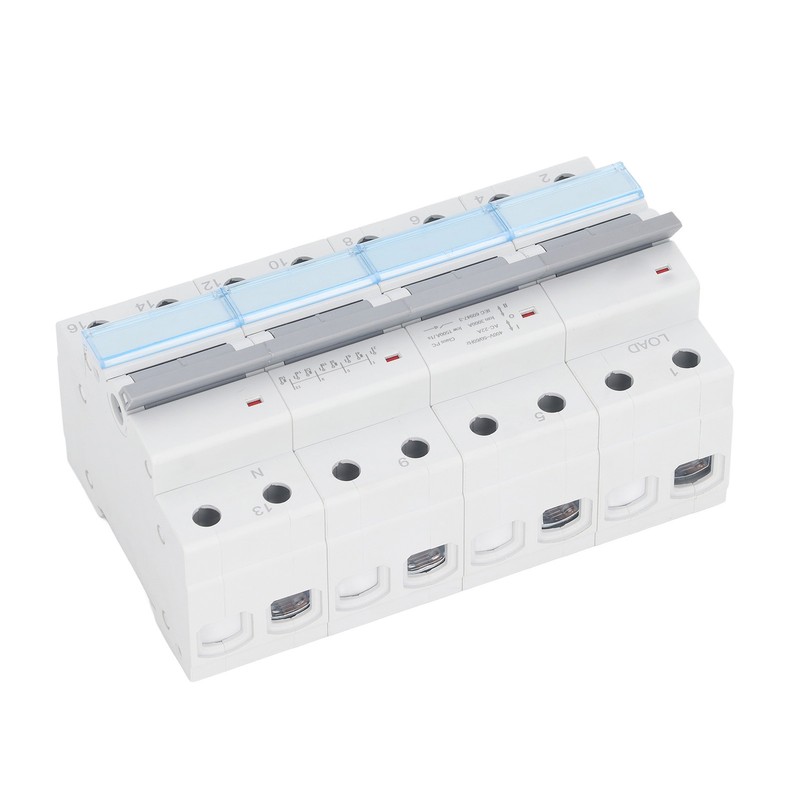 400VAC Dual Power Manual Transfer Switch DIN Rail Mount Single
