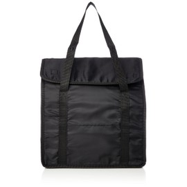 Torune P-3228 Cold Insulated Eco Shopping Tote Bag, Foldable, 13.8 x 11.8 x 7.1 inches (35 x 30 x 18 cm), Black