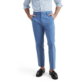 Dockers Men's City Trouser Straight Fit Smart 360 Tech Pants, Oceanview Blue, 30W x 32L
