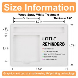 Little Reminders Sticky Note Holder for Desk, Inspirational Office Organizer Gift for Women Men Friends, Thoughtful Motivational Present for Birthday, Graduation, Coworker Appreciation, NPB606