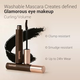 HEIMISH Dailism Smudge Stop Mascara 0.32oz/9g - Curling & Lengthening, Long-lasting, Waterproof, Smudge-proof, Non-Clumping, Washable Cleansing Korean