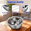 Double Boiler Melting Pot Set for Candle Making, 3-Piece Stainless