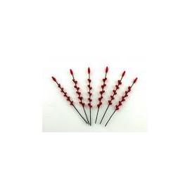 Melody Jane Dolls House 6 Red Berry Flowers on Stem Miniature Garden or Vase Accessory