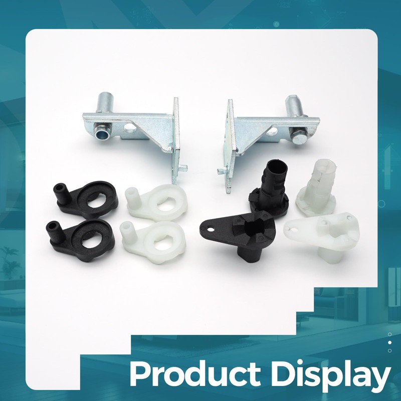 Refrigerator Door Hinges Kit Adjustable, 5303918455, for Frigidaire/Electrolux Refrigerators