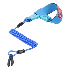 Boat Kill Switch Lanyard Suit for All Yamaha Jet Ski,Waverunner, Marine Outboard Motor Engine Cut Off Stop Tether Wrist Strap, EW2-68348-00-00 Replacement, Blue With Us Flag