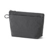 MUJI 84473883 Wrinkle Nylon Pouch with Gusset, Dark Gray, M,