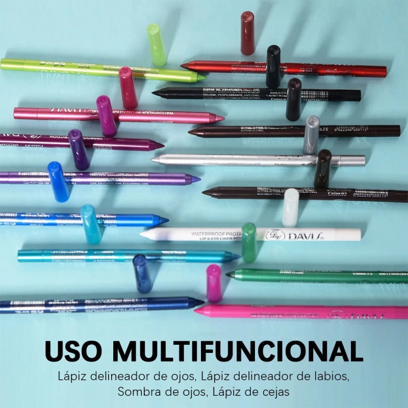 Lápiz Delineador De Ojos De 15pcs Lapiz Para Cejas Tintaline
