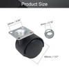 MroMax 1.5 Inch Swivel Caster Wheels 360 Degree Top Plate
