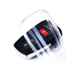 Toyota Compatible Key Case, New RAV4 50 Series, Prado Smart Key Case, Clear, Prius 50 Series, Key Cover, Transparent, C-HR Specific, Crown 20 Series, Custom Parts, TPU, Good Touch, clear