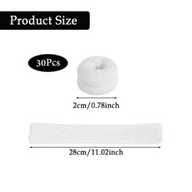 30 Pcs Finger Bandages Tubular, Finger Bandages, Finger Bandage, Finger Stall Finger Bandage Tubular Finger Stall Bandage for Work Kitchen Finger Protection Gloves Cotton Finger Cover