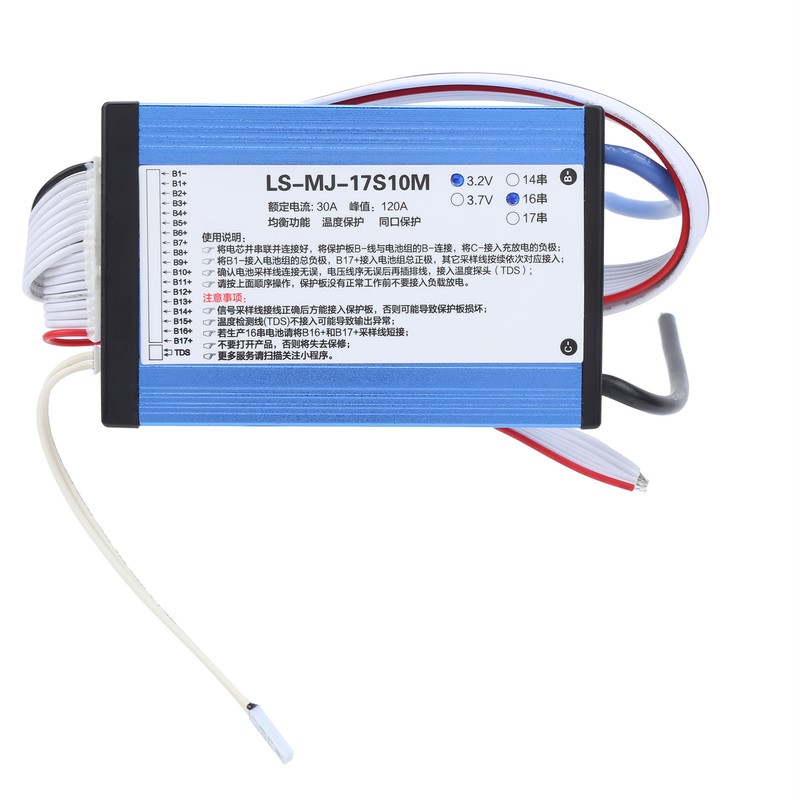 3.2V 30A 14S‑16S Lithium Battery Protection Board Universal with BMS18650