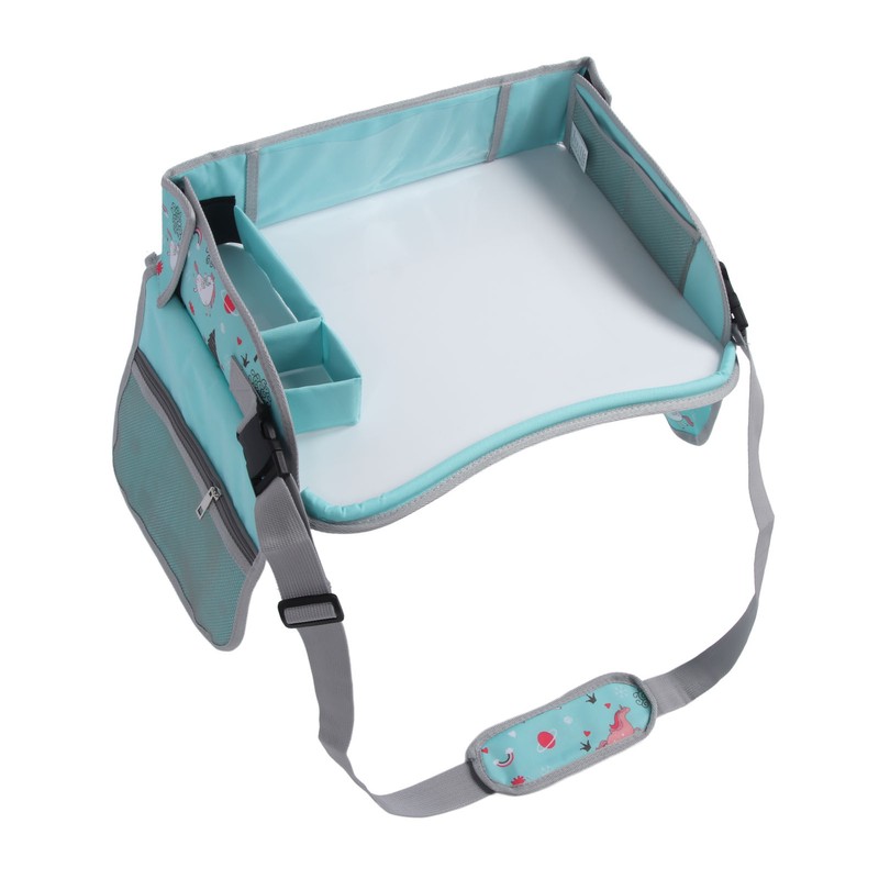 Kids Travel Tray Erasable Drawing Board Organization Pockets Activity Essentials