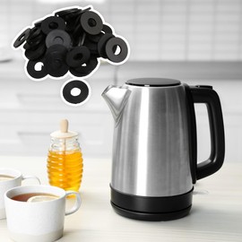 50pcs Rubber Flat Washer Gasket Seal Rings 20mm OD 10mm ID 2mm Thickness for Faucet Pipe Water Hose